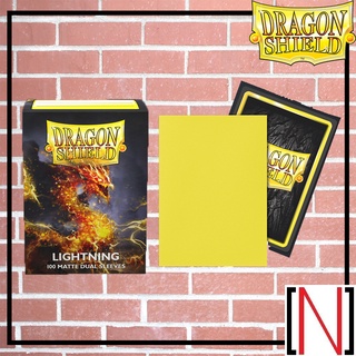 [Sleeve][ซองใส่การ์ด] DragonShield - Matte Dual Lightning 100ใบ [MTG][Pokemon][Dragon shield]