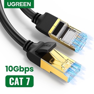 Ugreen Ethernet Cat7 สายเคเบิลเครือข่ายอีเธอร์เน็ต สําหรับเราเตอร์ แบบพกพา (สายกลม)