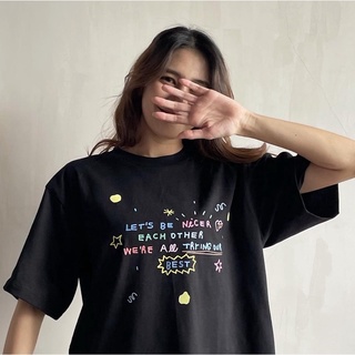 Morning 🧸 Let’s be nicer oversize tee SML