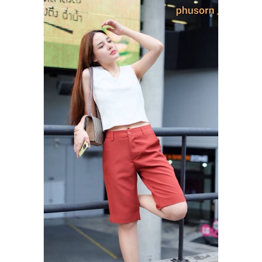 ลดราคา 🦩กางเกงขา3ส่วน [M-48+] นาโน ผ้าไม่ต้องรีด ดูแลง่าย - รูปที่ 3