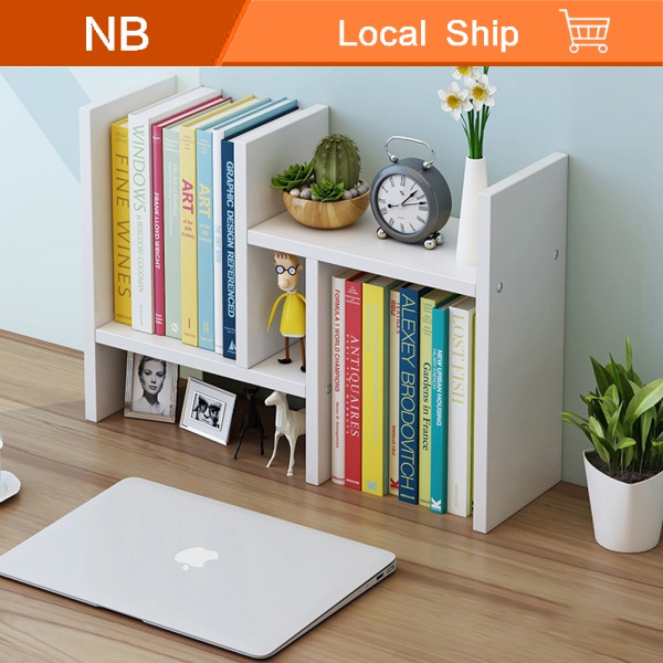 【จัดส่งในพื้นที่】✴♨♞ชั้นเก็บของบนโต๊ะ ชั้นวางหนังสือ ตู้หนังสือขนาดเล็ก หอพักนักศึกษา จัดระเรียบง่าย โต๊ะทำงานตู้หนังสือ