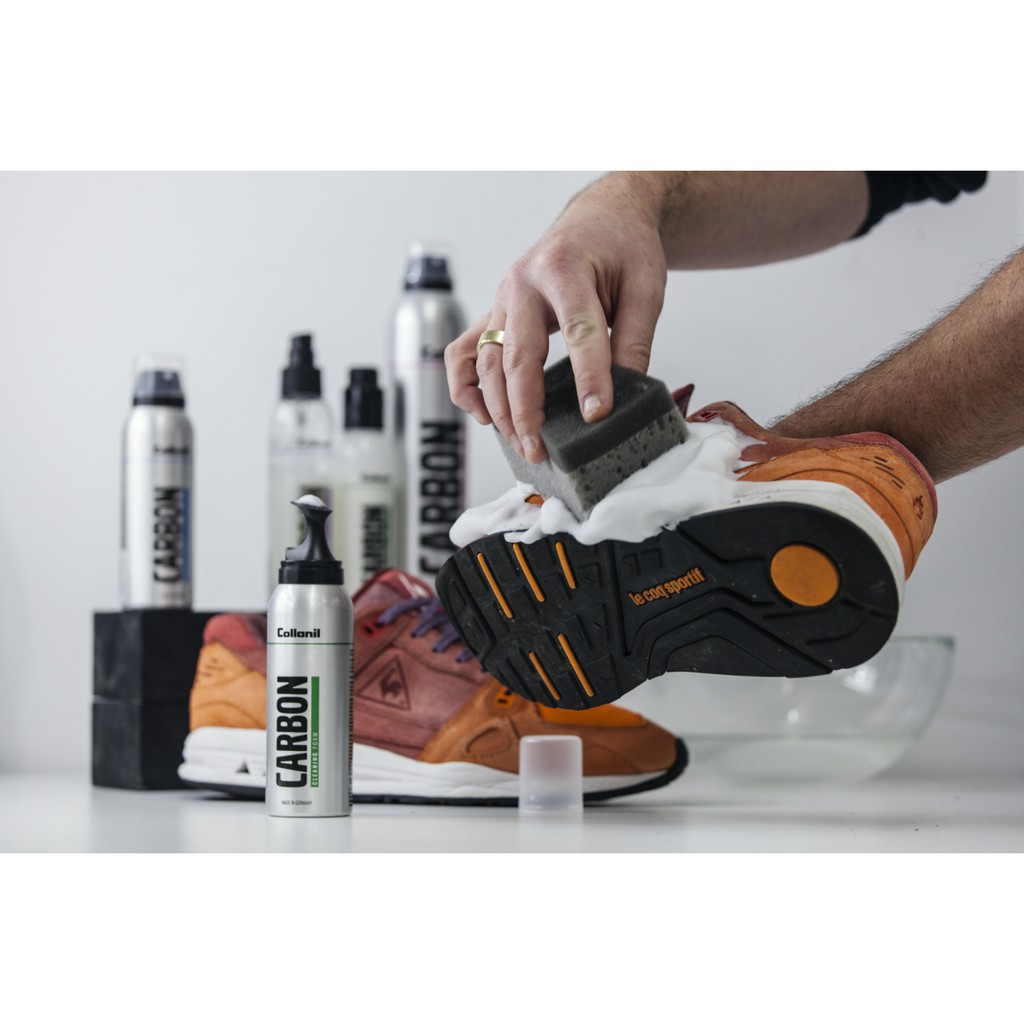 Collonil CARBON Cleaning Foam 125ml โคโลนิลโฟมน้ำยาทำความสะอาดรองเท้าหนัง/ผ้าใบสำหรับรองเท้า/กระเป๋า