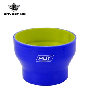 PQY - Blue&amp;yellow 3"-4" 76mm-102mm Silicone Hose Straight Reducer Joiner Coupling PQY-SH300400-QY ท่อซิลิโคน