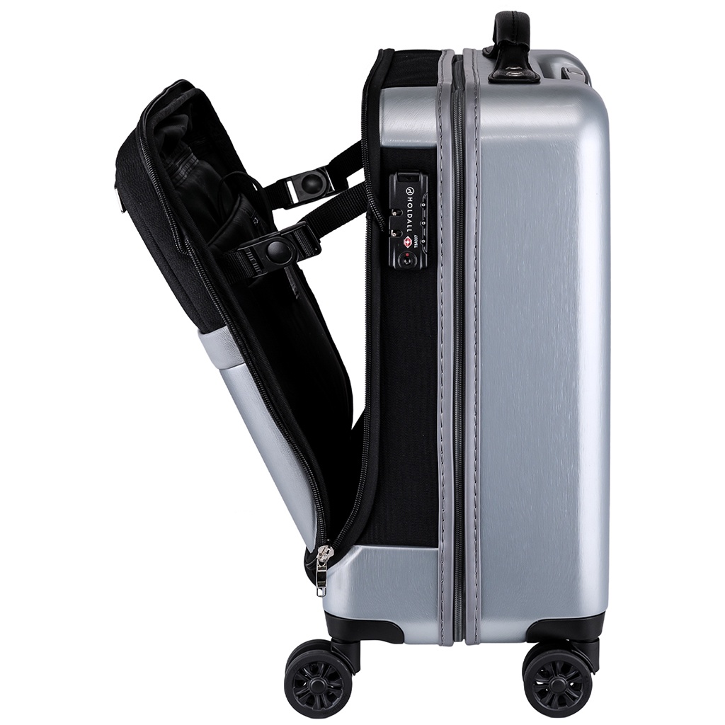 ็Holdall กระเป๋าเดินทางล้อลาก 18 นิ้ว โฮลดอร์ รุ่น Aeneas วัสดุPCผสมผ้า แข็งแรง น้ำหนักเบา ล้อลื่นหมุน 360 องศา กันน้ำ