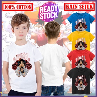 เสื้อเชิ้ต ผ้าฝ้าย 100% พิมพ์ลาย One Piece Baju Budak สําหรับผู้ชาย