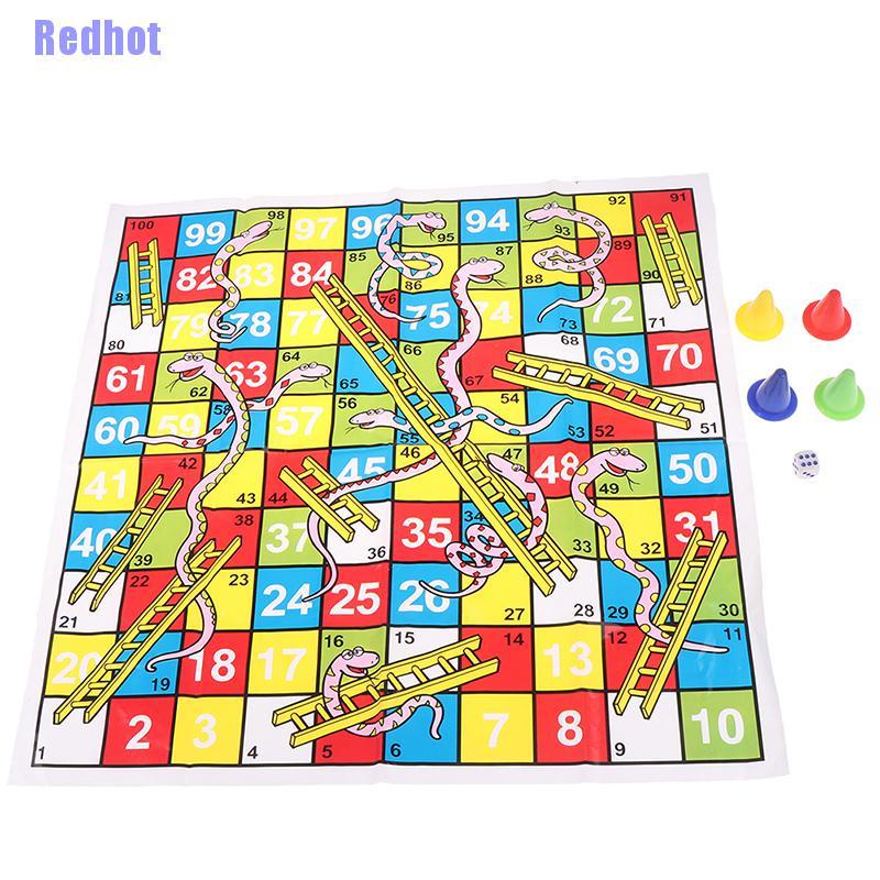 (Redhot) บันไดงู เสริมการศึกษาเด็ก ครอบครัว เกมกระดานที่น่าสนใจ