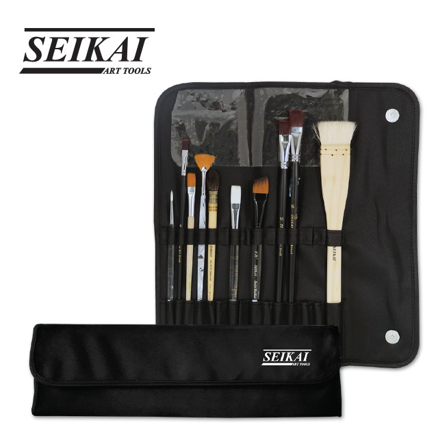 SEIKAI กระเป๋าพู่กัน ช่องใส่พู่กัน 15 ช่อง (Brushes Bag) 1 ใบ