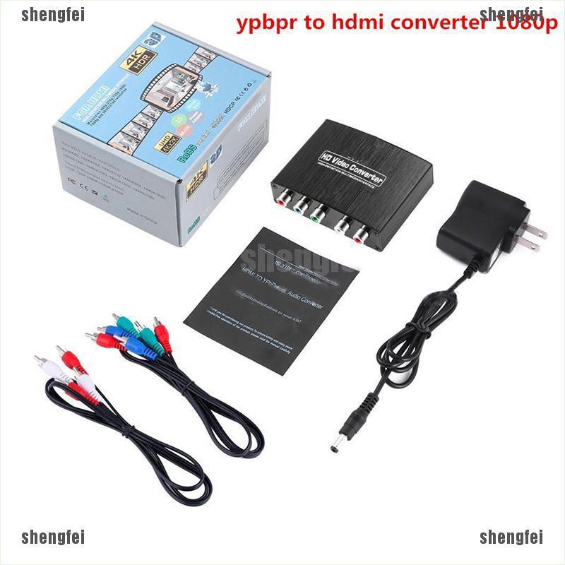 Shengfei ypbpr to hdmi 1080p to rgb อะแดปเตอร์แปลงเสียงและวิดีโอ #8