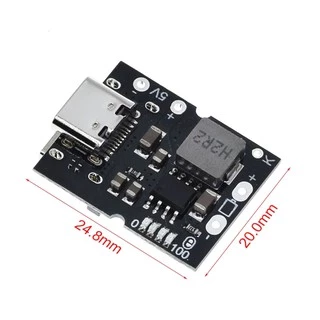 Type-C USB input โมดูลชาร์จแบตลิเธี่ยม ขาออก 5V 2A IP5306 PB0063E Boost Converter Module Lithium Battery LED Display DIY
