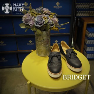 (Bridget) รองเท้าหนังวัวแท้ ผู้หญิง งานแฮนเมดพรีเมี่ยมของคนไทย แบรนด์ Navyblue Thailand โลฟเฟอร์ ซับในหนังแท้ นุ่มสบาย