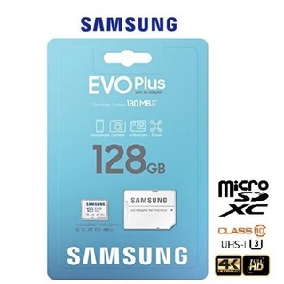 [ประกัน 10 ปี] Samsung EVO Plus MicroSD Card ความจุ 128GB Memory Card