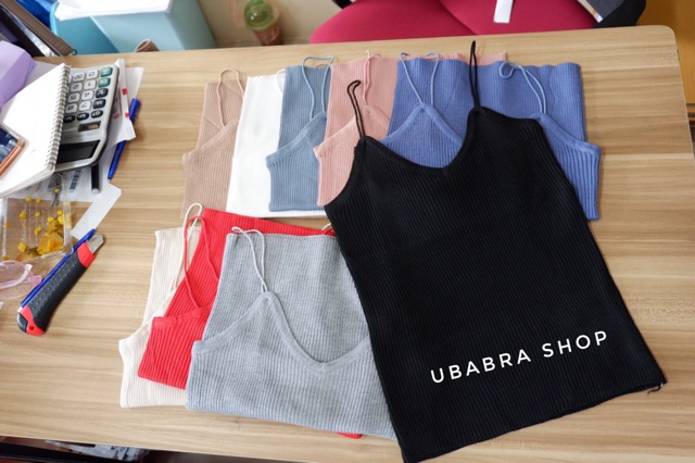 พร้อมส่งทันที❗️สายเดี่ยวไหมพรมผ้าร่อง  สุดฮิต#พรม - รูปที่ 5