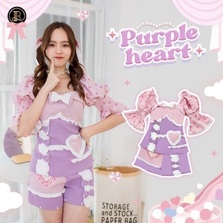 BLT BRAND การันตีเสื้อผ้าแบรนด์แท้ SET กางเกงสีม่วงชมพู PURPLE HEART