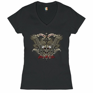 [COD]ขายดี เสื้อยืด คอวี พิมพ์ลายหัวกะโหลก Biker Til I Die Live to Ride Biker Forever Skull Tee PPdcea75MPicdk54 สไตล์คล