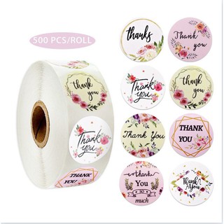 สติกเกอร์ฟอยล์ ลายดอกไม้ สีชมพู 500 ชิ้น สําหรับตกแต่งสมุดภาพ ซองจดหมาย งานแต่งงาน
