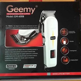 พร้อมส่ง !!! Gemei / Geemy ปัตตาเลี่ยนไร้สาย ปรับระดับ แบตตาเลี่ยน อย่างดี ระดับช่างตัดผมมืออาชีพ GM6008