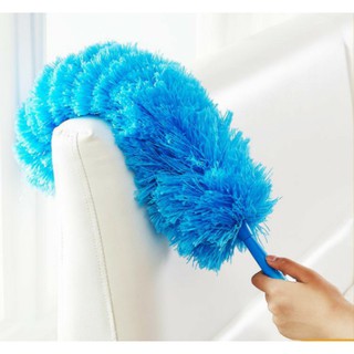 ไม้ปัดฝุ่น แปรงปัดฝุ่นไมโครไฟเบอร์ Microfiber Duster ขนดา 10x25 cm. งอได้