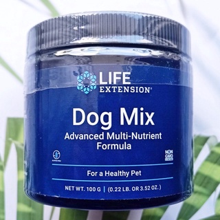 62% OFF Sale!!! EXP:07/23 อาหารเสริมสำหรับสุนัข แบบผง Dog Mix Advanced Muti-Nutrient Formula 100 g  (Life Extension®)