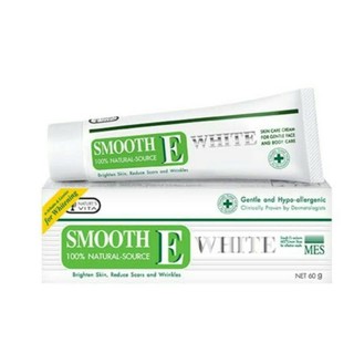 @@Smooth E Cream Plus White สมูทอี ครีม พลัสไวท์ ครีมลดริ้วรอย แผลเป็นเพื่อผิวขาวเนียนใส 10Ml. 30Ml. 60Ml.