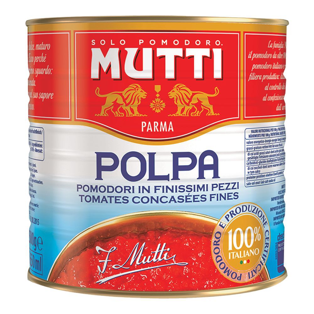 MUTTI TOMATO มุตติ เนื้อมะเขือเทศบด 2500 มุตติ เนื้อมะเขือเทศบด 2500 กรัม