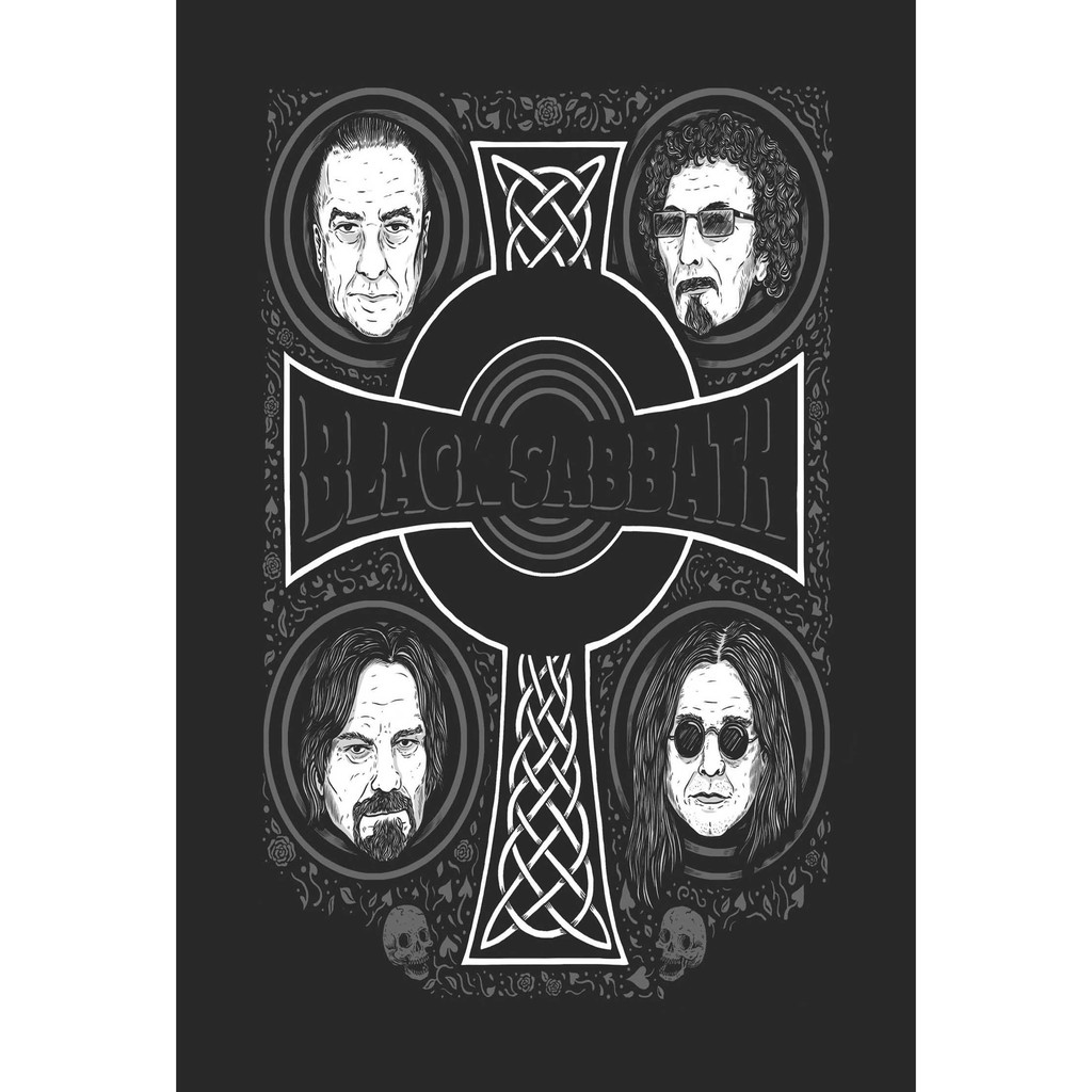 โปสเตอร์ Black Sabbath Ozzy Osbourne แบล็กแซ็บบาธ โปสเตอร์ วอลเปเปอร์ ตกแต่งผนัง Poster โปสเตอร์วินเ