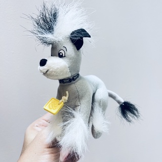 ตุ๊กตา ดึงสั่น McDonalds Happy Meal Toy 2001 Disney 102 Dalmatians Dog The Fluffy Plush Toy หายาก ลิขสิทธิ์แท้ ป้ายชัด