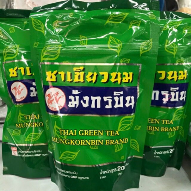 ยกลัง!!!!!! มังกรบิน ชาเขียว ชาเขียวมังกรบิน​ ขนาด​ 200​ กรัม Green Tea Mix
