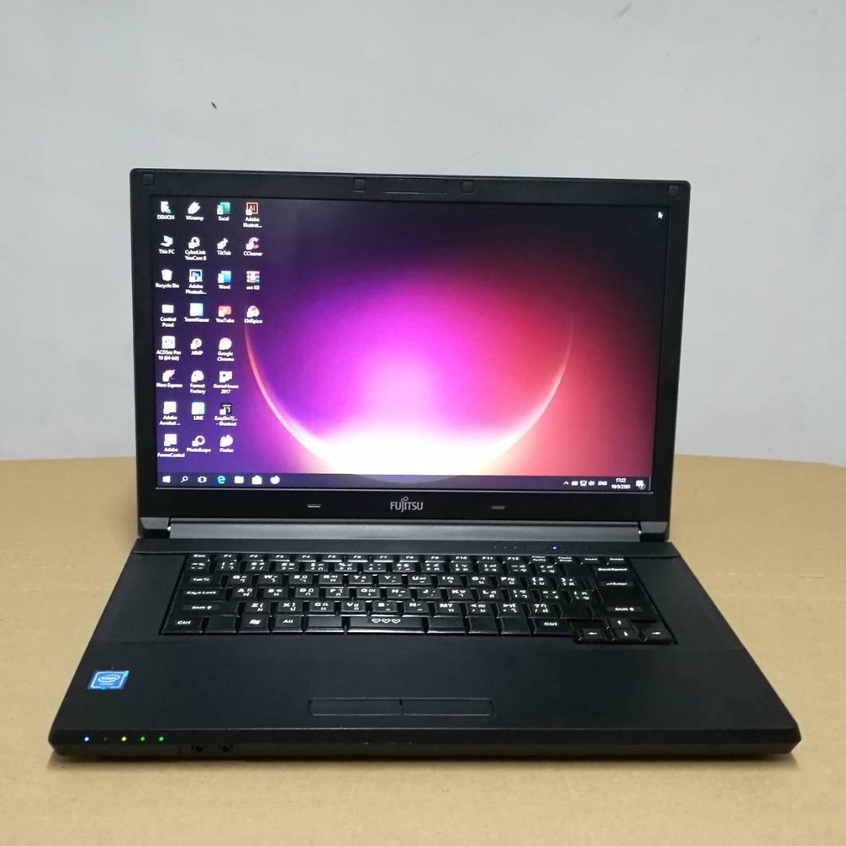 โน๊ตบุ๊คมือสอง Notebook Fujitsu A576 Celeron 3855U(RAM:4-8GB/HDD:250GB) ขนาด15.6 นิ้ว