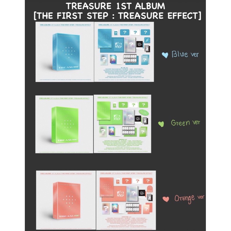 (à¸žà¸£à¹‰à¸­à¸¡à¸ªà¹ˆà¸‡)Treasure 1st Album The First Step : TREASURE ...