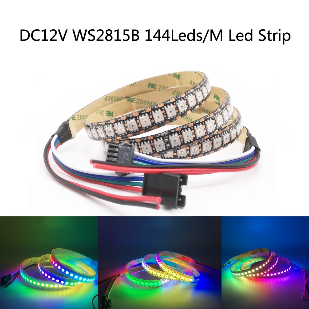 Xnbada 1-2M Dc12V Ws2815 144Leds/M 5050 Rgb สายไฟ Led สําหรับติดตกแต่งประดับบ้าน