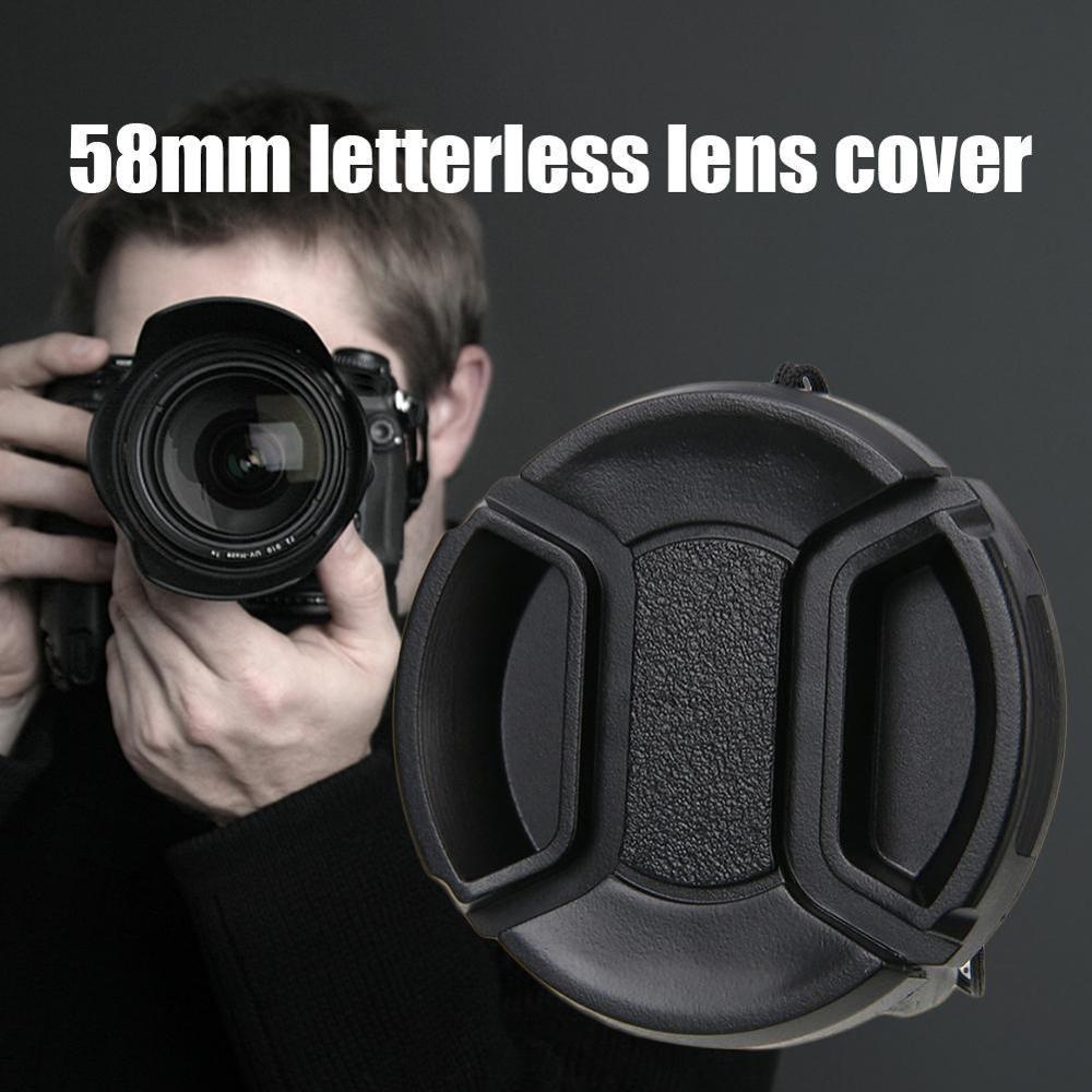 ฝาปิดเลนส์กล้อง58mm Front Len Cap with string Snapon Lens Cap Hood for