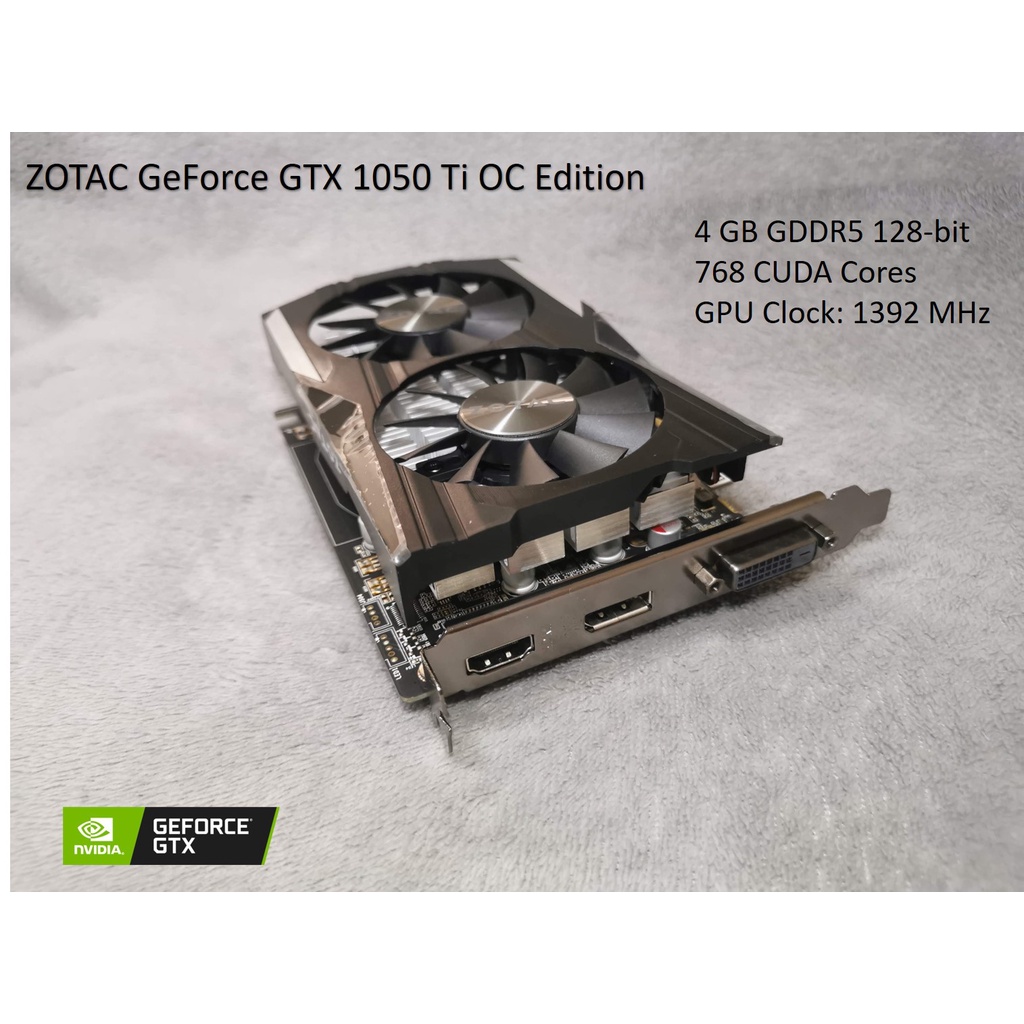 ZOTAC GeForce GTX 1050Ti OC Edition (สินค้าพร้อมส่ง)