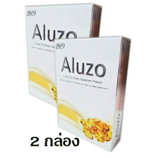 เอลูซโซ่ Aluzo น้ำมัน 5 สหาย น้ำมันงาดำ น้ำมันงาม้อน น้ำมันงาขาว น้ำมันรำข้าว และน้ำมันกระเทียม แพ็ค 2 กล่อง