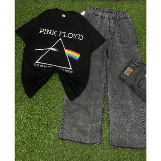 เสื้อคอกลม พิมพ์ลายเก๋ๆ กางเกงวินเทจชุดเข้าแชต