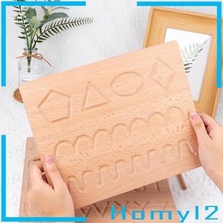 [HOMYL2] Montessori Tracing Boards Double Sided Wooden Learning Material Number