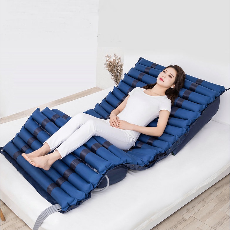 ที่นอนลมป้องกันแผลกดทับ รุ่น QDC-300B มี อย  พร้อมผ้าคลุมกันน้ำ และลูกลอนสำรอง เบาะหนา ที่นอนเป่าลมค