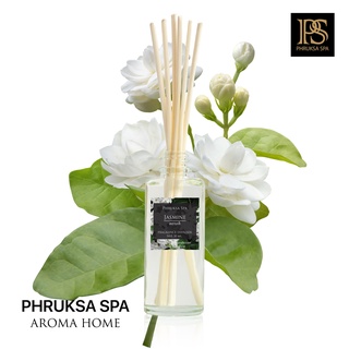 PHRUKSA SPA ก้านไม้หอมปรับอากาศ กลิ่นดอกมะลิ  50 มล. (Reed Diffuser Jasmine)แถมฟรี! ก้านไม้หวาย