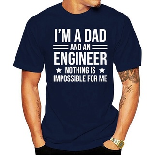 ขายดี!พร้อมส่ง เสื้อยืดแขนสั้นลําลอง ลาย Im A Dad And An Engineer หลากสีสัน เหมาะกับของขวัญ สําหรับผู้ชายS-5XL