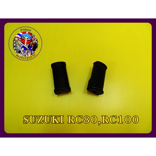 ยางพักเท้าหน้า SUZUKI RC80 , RC100 ,RC100G , RC100M front footrest rubber (left-right)