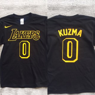 เอ็นบีเอเสื้อยืดเลเกอร์ Kyle kuzma ทองสีดํา &gt;hF