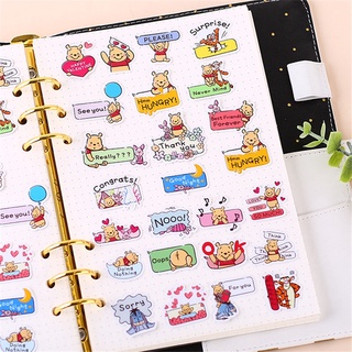 ❤ Pooh Bear Q-3 Diary สติ๊กเกอร์ ❤ 40Pcs/Set DIY Album Scrapbooks Decor Decals สติ๊กเกอร์