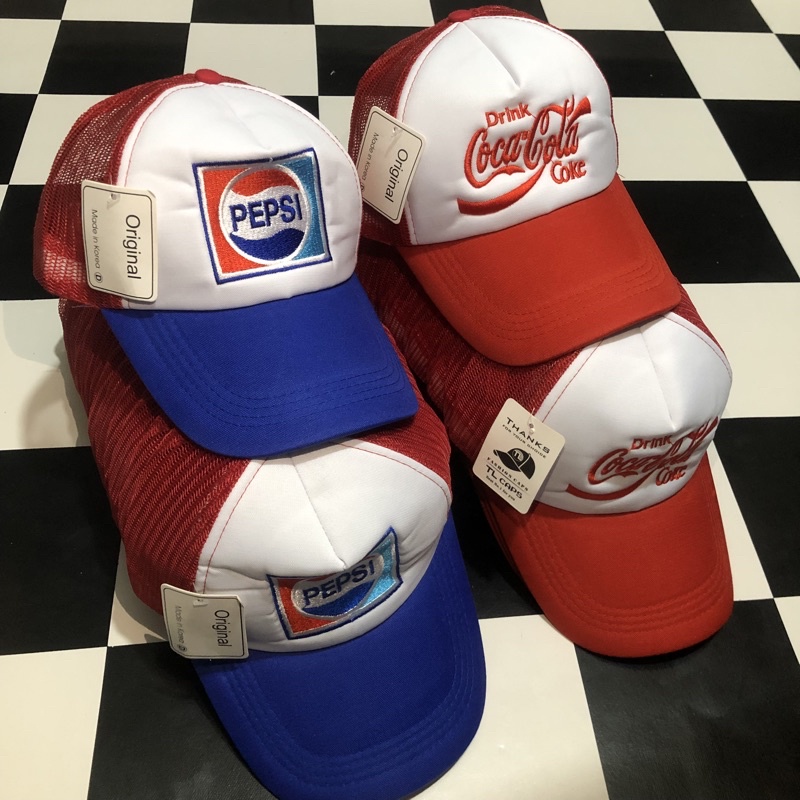 หมวกแก๊ป coke & pepsi  หมวกแฟชั่นใส่ได้ทั้ง ชายและหญิง Cap รูปที่ 4