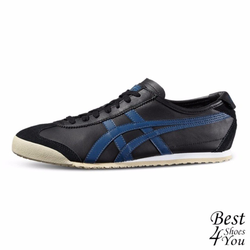 Onitsuka Tiger Mexico 66 รุ่นยอดนิยม D4J2L-9058 (Black/Poseidon)
