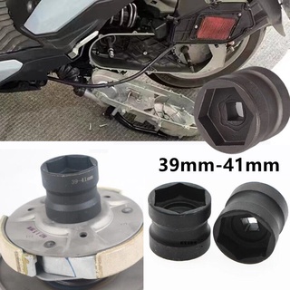 ลูกบล็อกถอดคลัช รถออโต้ ลูกบล็อก 39mm-41mm Double Head Sleeve Pulley Nut Accessories Fit for GY6 Nut Sleeve