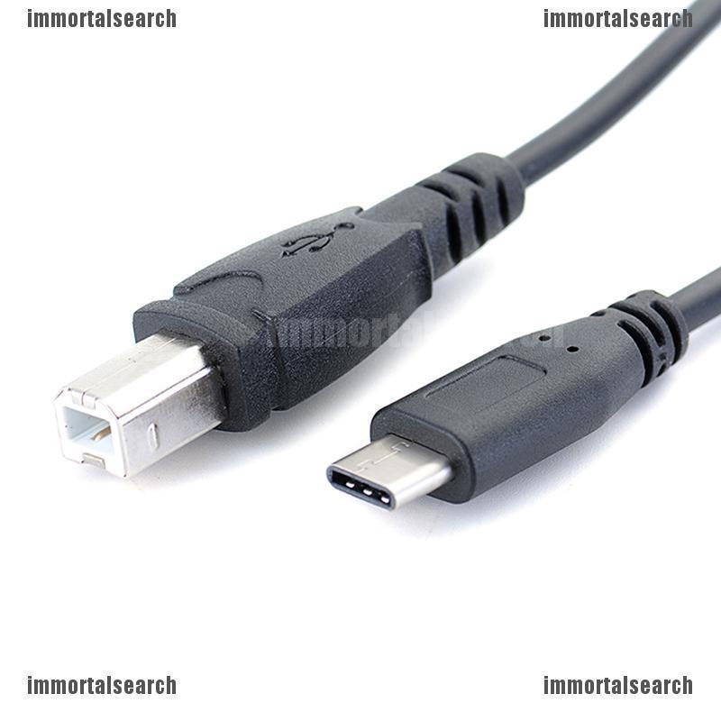 สายเคเบิ้ล USB-C Type-C ตัวผู้ เป็น USB B Type ตัวผู้ สำหรับโทรศัพท์ เครื่องพิมพ์