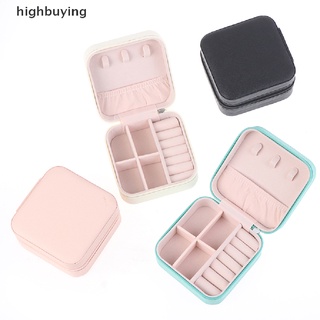 [highbuying] กล่องเก็บเครื่องประดับ หนัง แบบพกพา