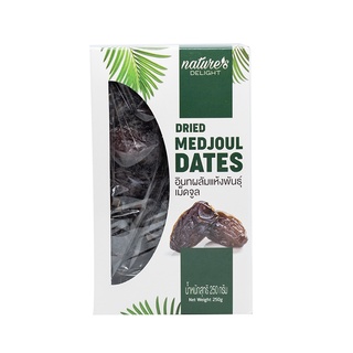 พร้อมส่ง! เนเจอร์ส ดีไลท์ อินทผลัมแห้ง พันธุ์เม็ดจูล 250 กรัม Natures Delight Dried Medjoul Dates 250 g