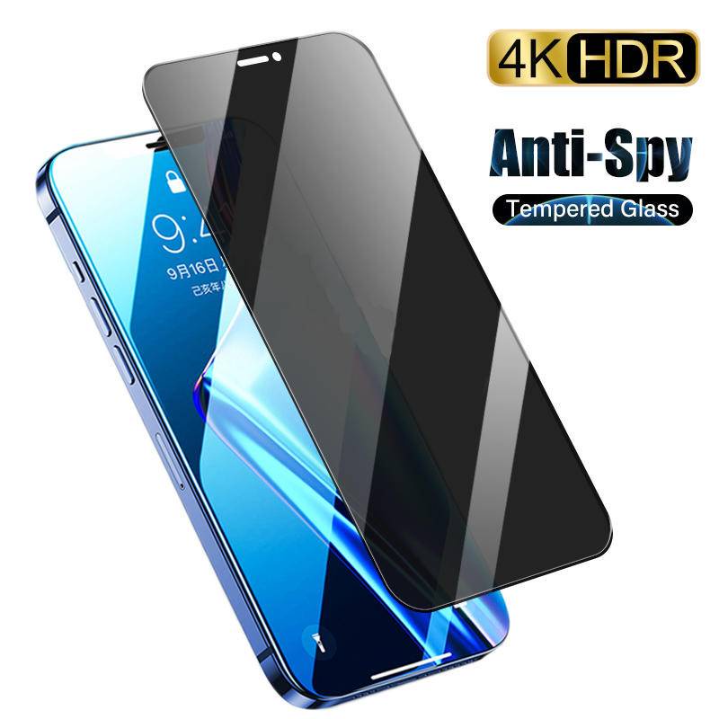 1PCS Anti SpyกระจกนิรภัยสําหรับiPhone 11 12 13 Pro MAX Mini X XS MAX XR SE 2022 ป้องกันหน้าจอความเป็