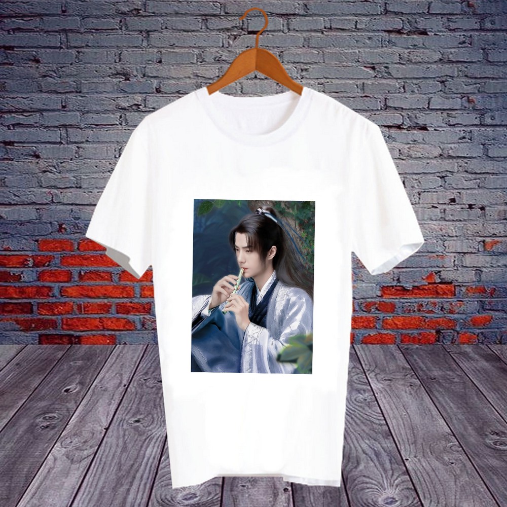 เสื้อยืดสีขาว สั่งทำ เสื้อยืด สินค้าศิลปินดาราจีน ซีรี่ส์จีน Legend of Fei นางโจร หวังอี้ป๋อ Wang Yibo จ้าวลี่อิ่ง ROF10
