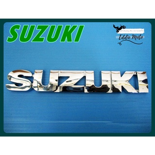 SUZUKI VITARA REAR GATE LID "CHROME" LOGO BADGE EMBLEM size 15x2.5cm. // โลโก้ติดฝากระโปรงท้าย SUZUKI VITARA สีโครม